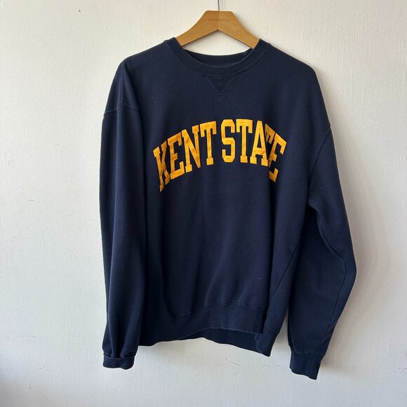 Gear For Sports Tops - Kent State Sweatshirt Womens Large Blue Crewneck Oversized Cozy Academia VTG